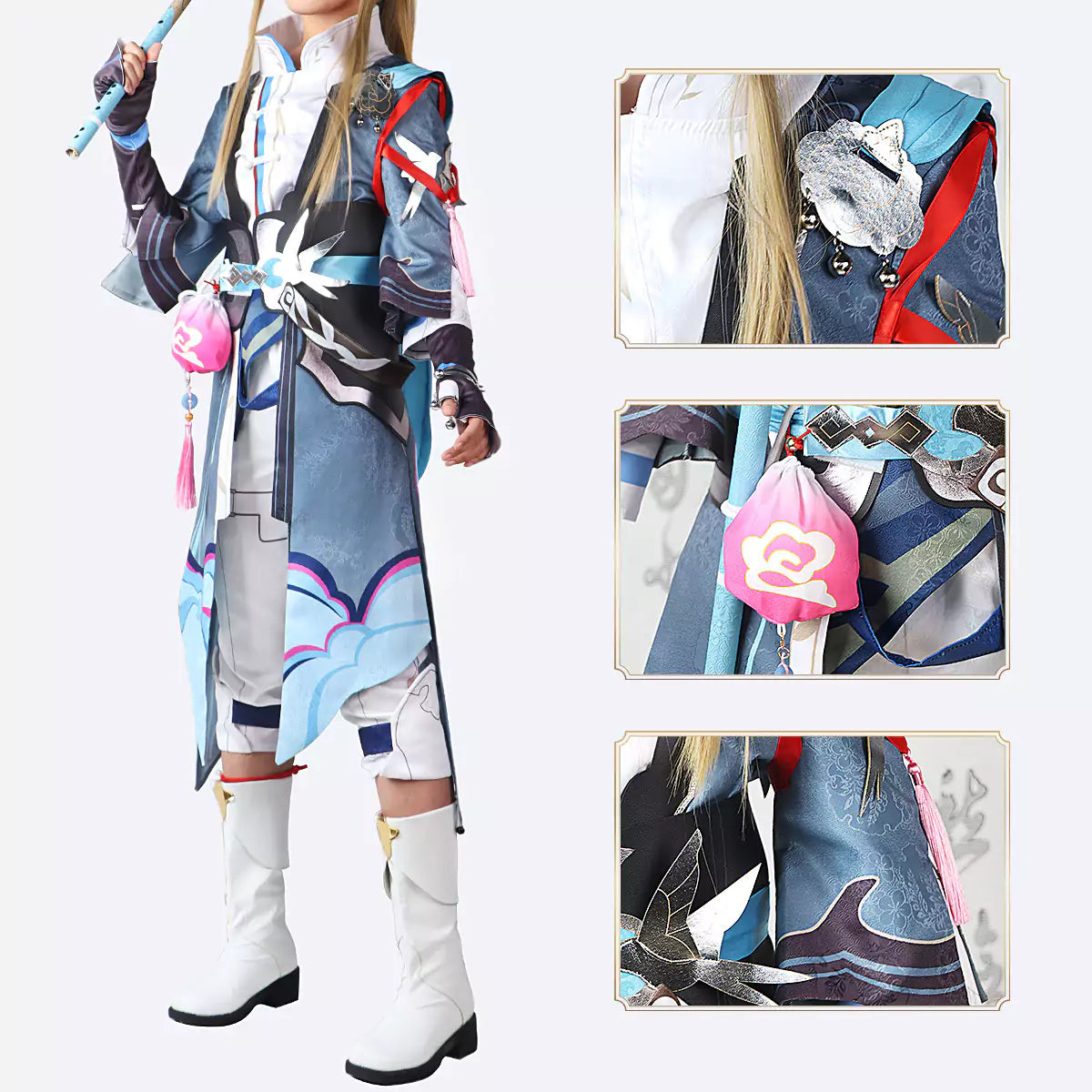 Honkai Star Rail Yanqing Complete Cosplay Costume Outfit