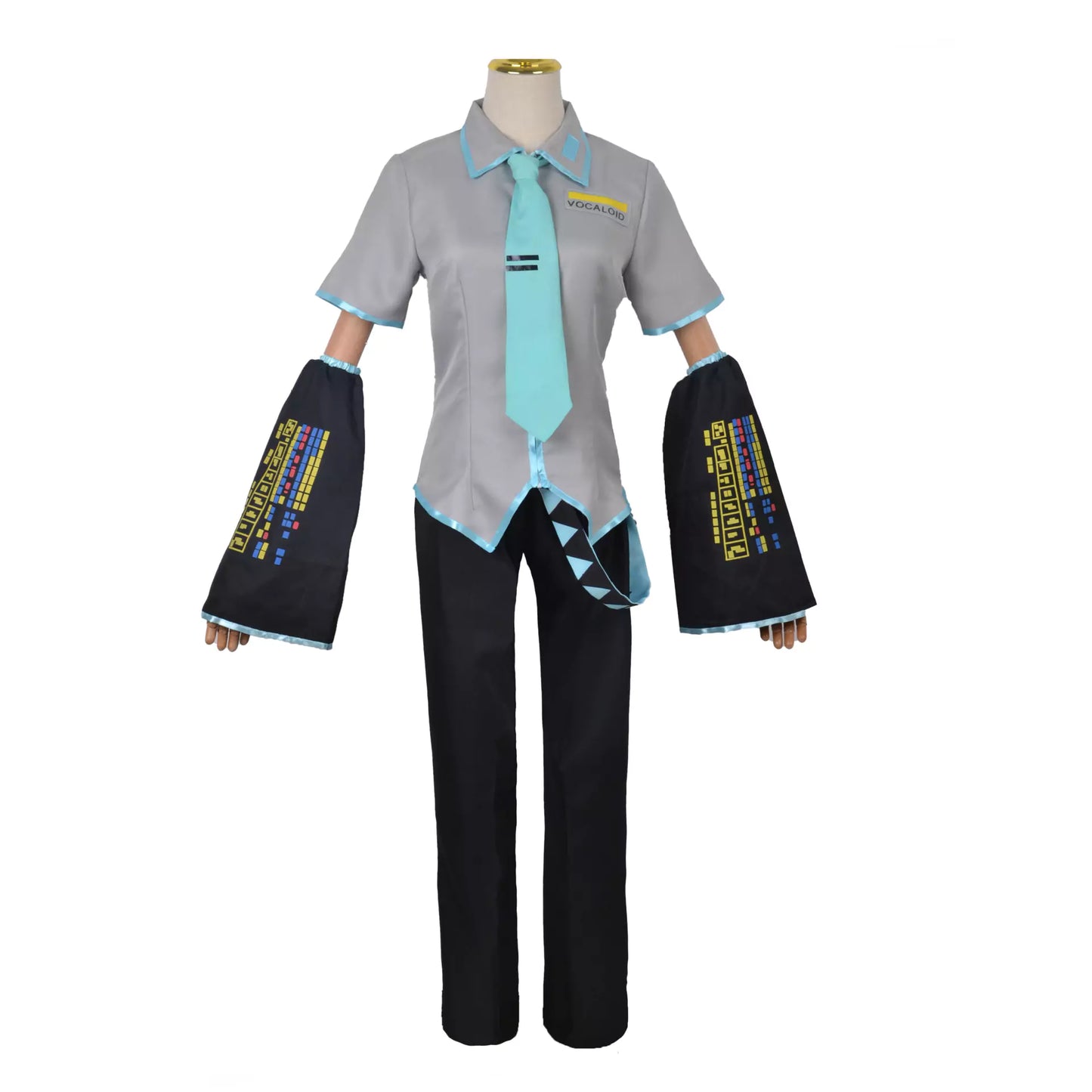 Hatsune Miku Vocaloid Male Grey Complete Cosplay Costume Outfit