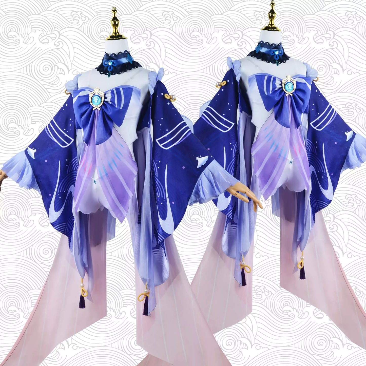 Genshin Impact Sangonomiya Kokomi Complete Cosplay Costume Outfit