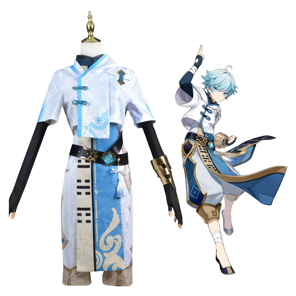 Genshin Impact Chongyun Complete Cosplay Costume Outfit