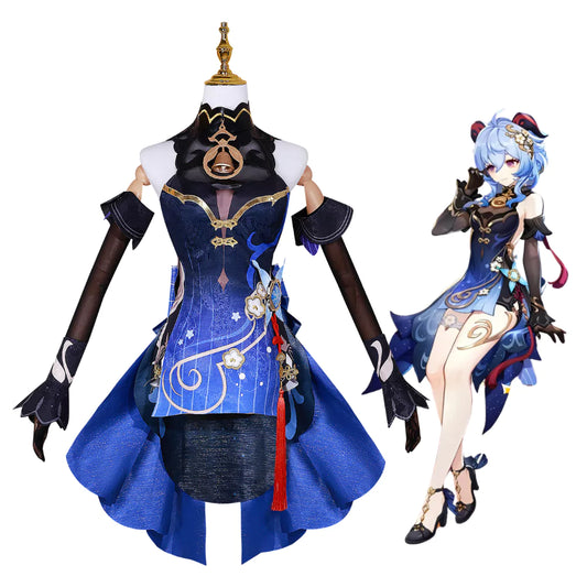 Genshin Impact Ganyu Complete Carnival Cosplay Costume Outfit