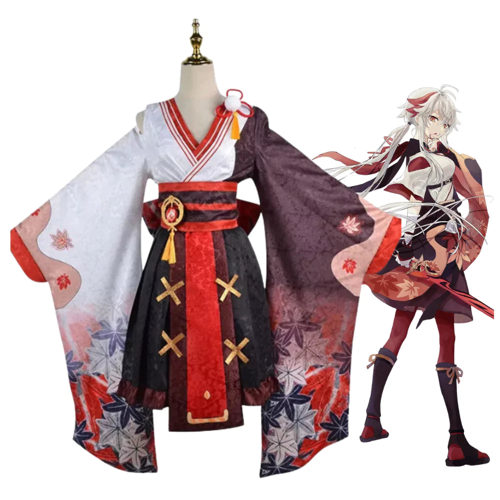 Genshin Impact Kazuha Female Complete Cosplay Costume Outfit