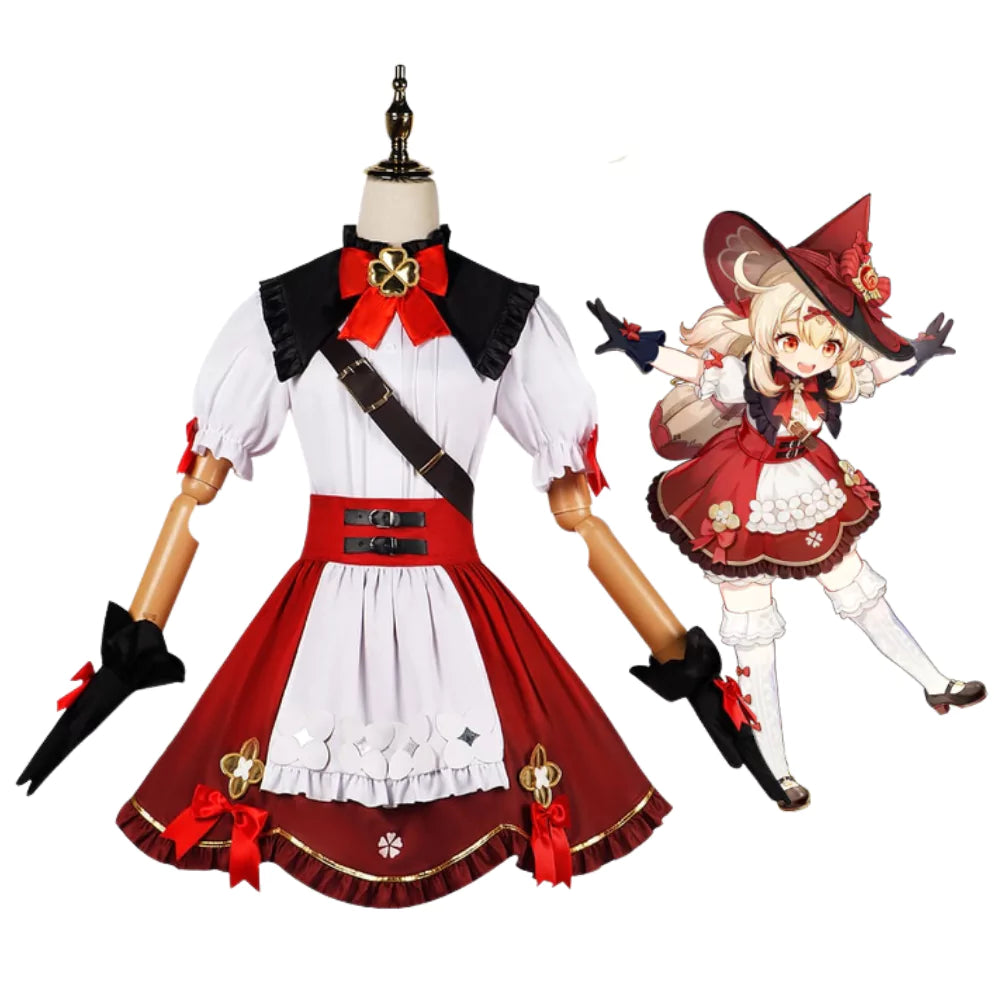 Genshin Impact Klee Blossoming Complete Cosplay Costume Outfit