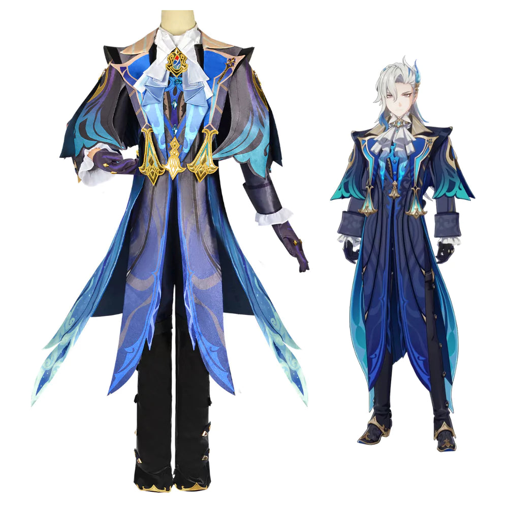 Genshin Impact Neuvillette Cosplay Costume | Game Outfit