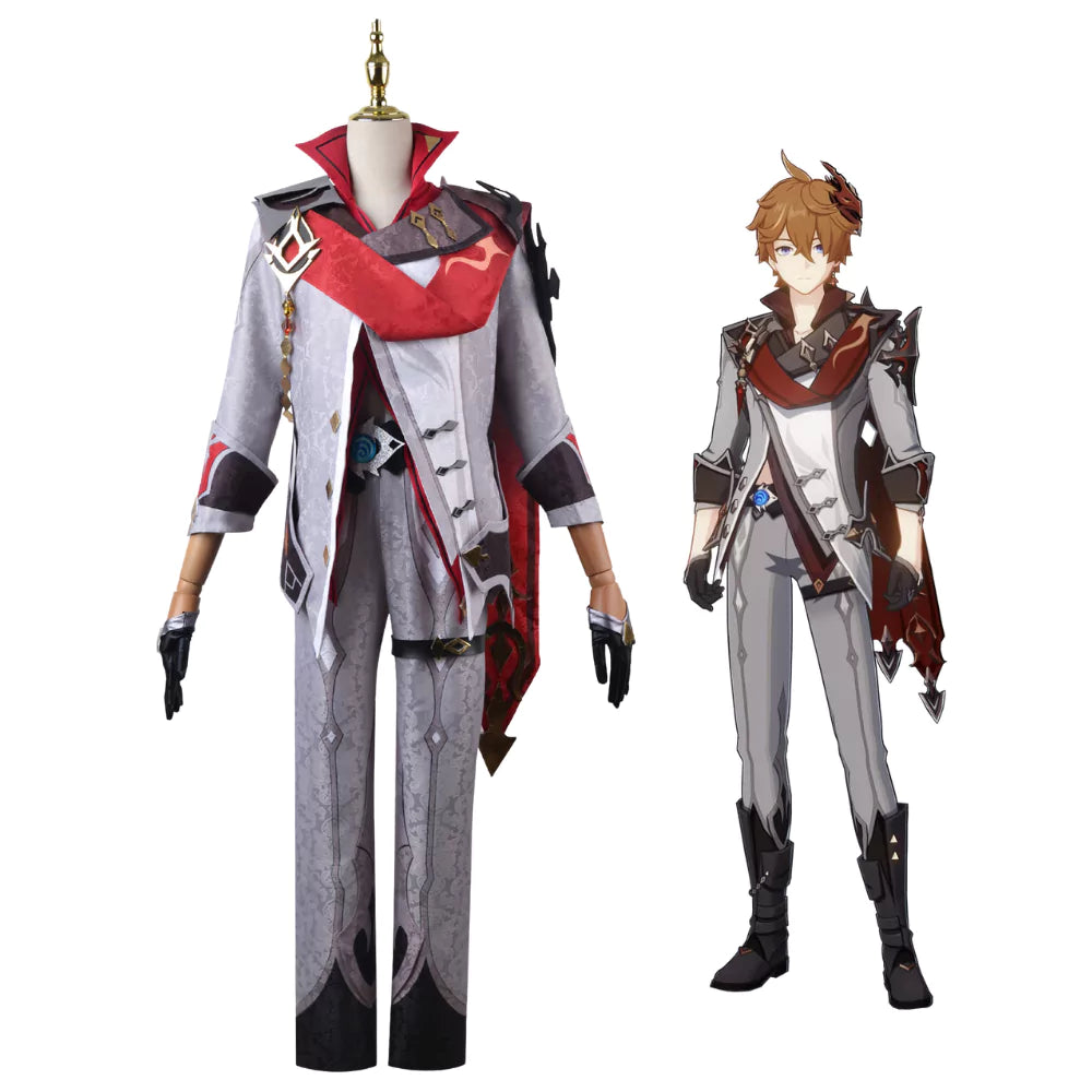 Genshin Impact Tartaglia Cosplay Costume | Game Outfit