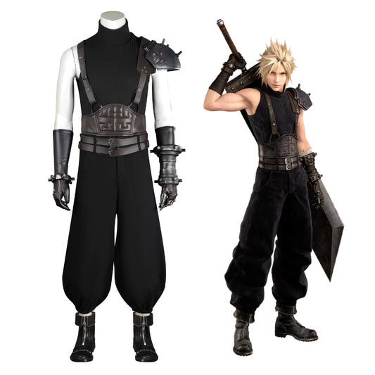 Final Fantasy VII Remake Cloud Strife Complete Cosplay Costume Outfit