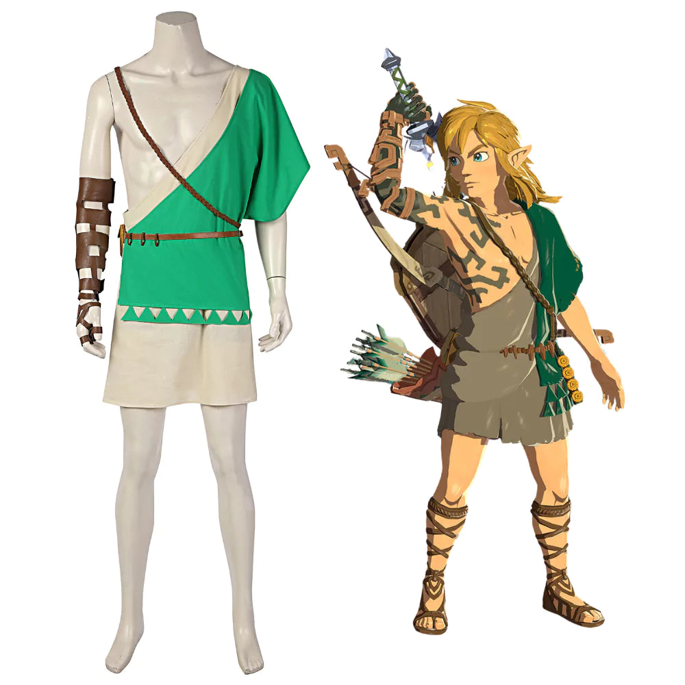 Zelda Breath of the Wild Green Complete Cosplay Costume Outfit