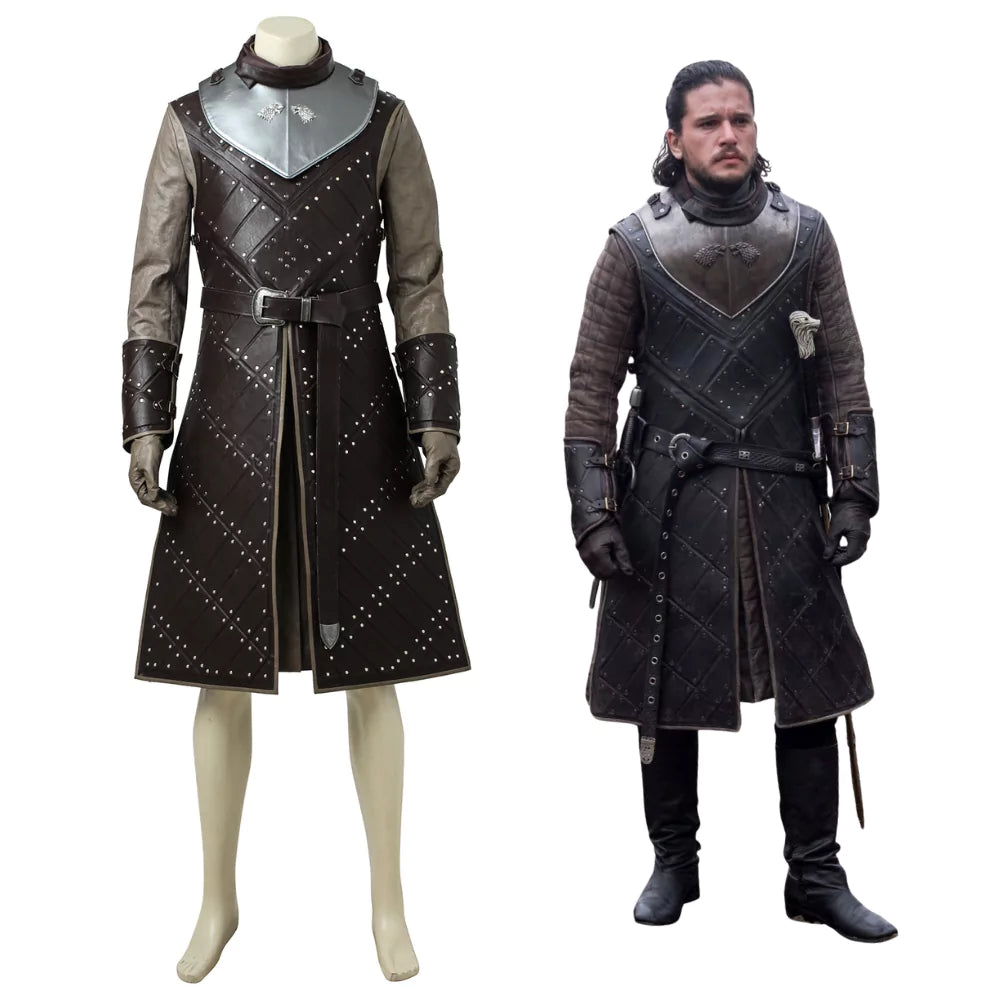 Game of Thrones Season 7 Jon Snow Complete Cosplay Costume Outfit