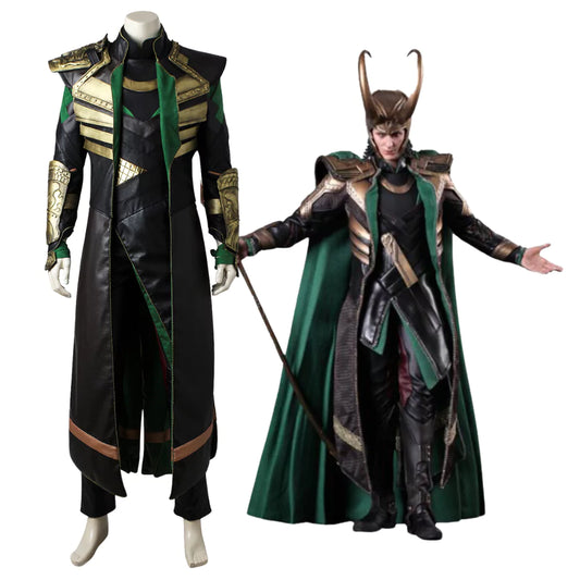 Marvel Thor 2 Loki  Complete Custom Cosplay Costume Outfit