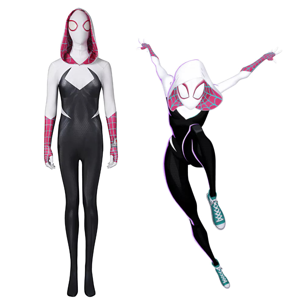 Marvel Spider-Verse Gwen Complete Cosplay Costume Outfit