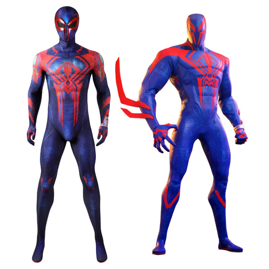 Marvel Spiderman 2099 Complete Cosplay Costume Outfit