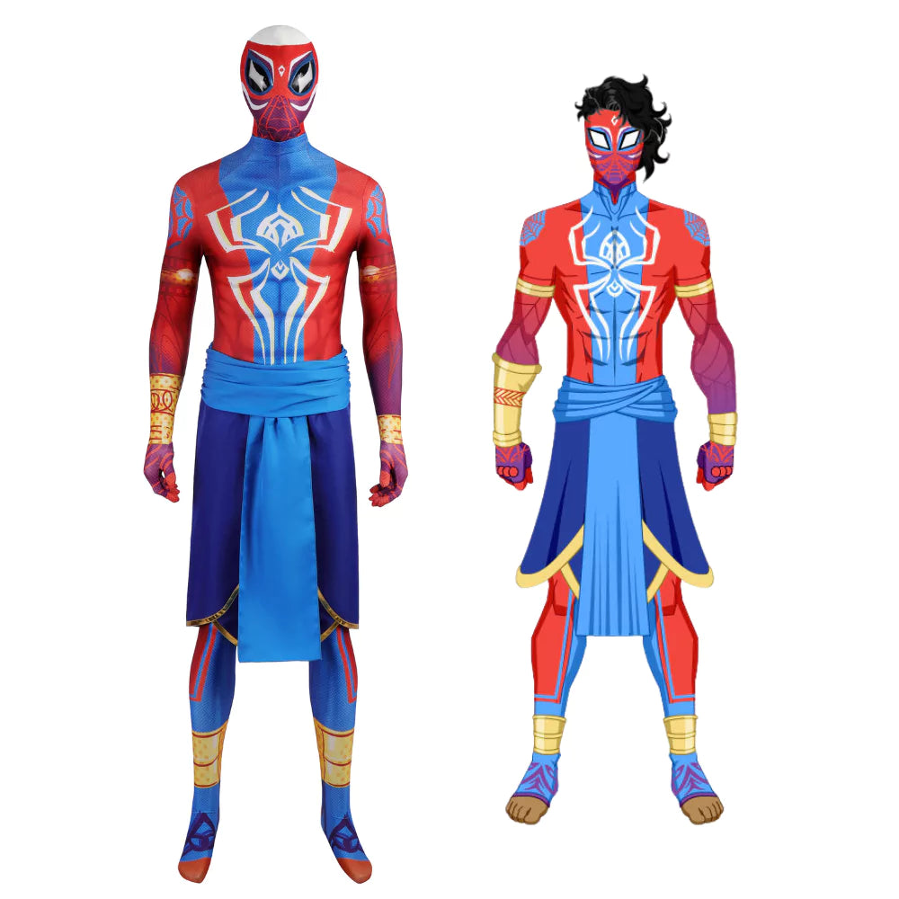 Marvel Spider-Verse Indian Spiderman Complete Cosplay Costume Outfit