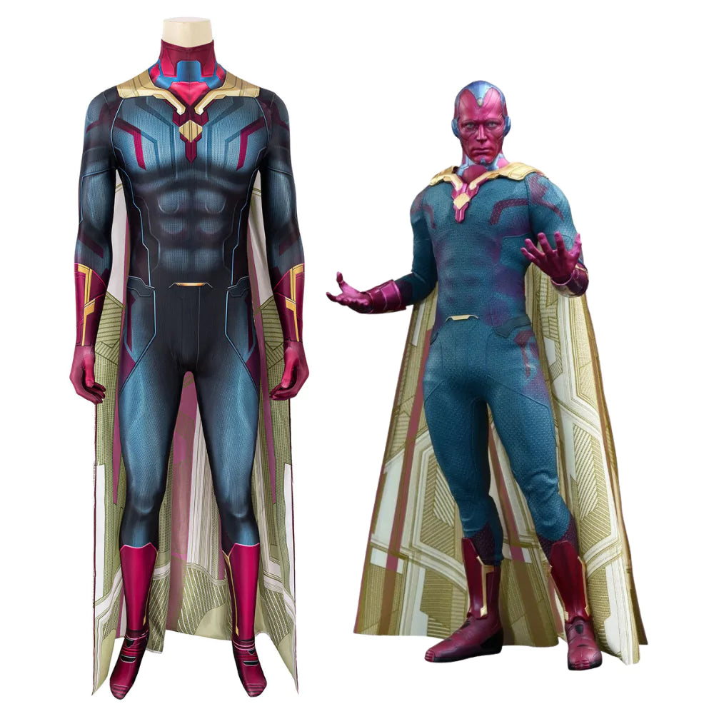 Marvel Vision Infinity War Complete Cosplay Costume Outfit