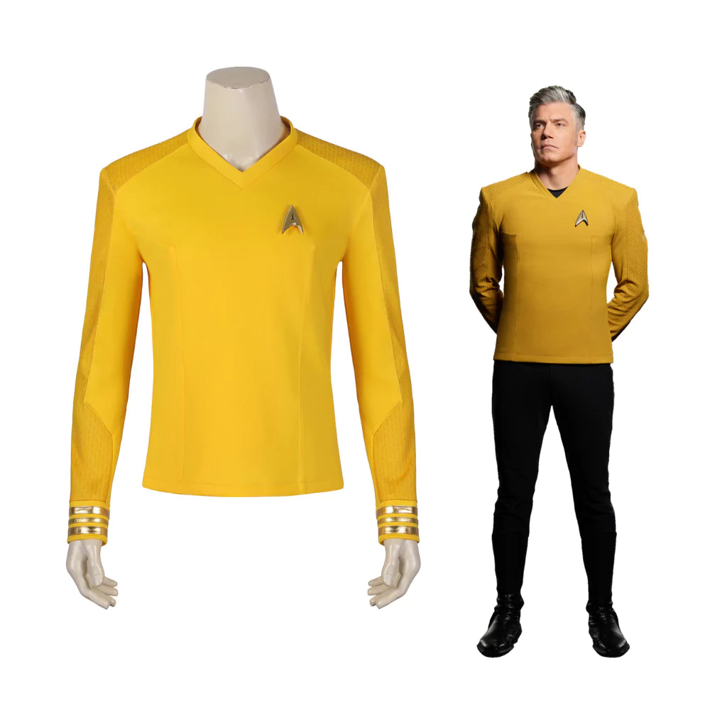 Star Trek Strange New Worlds Christopher Pike Complete Cosplay Costume Outfit