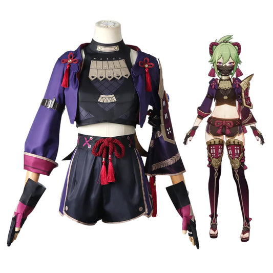 Genshin Impact Kuki Shinobu Complete Cosplay Costume Outfit