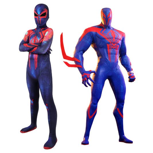 Marvel Children Spiderman 2099 Complete Cosplay Costume Outfit