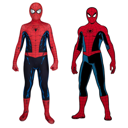 Marvel Children Spiderman Vintage Comic Complete Cosplay Costume Outfit