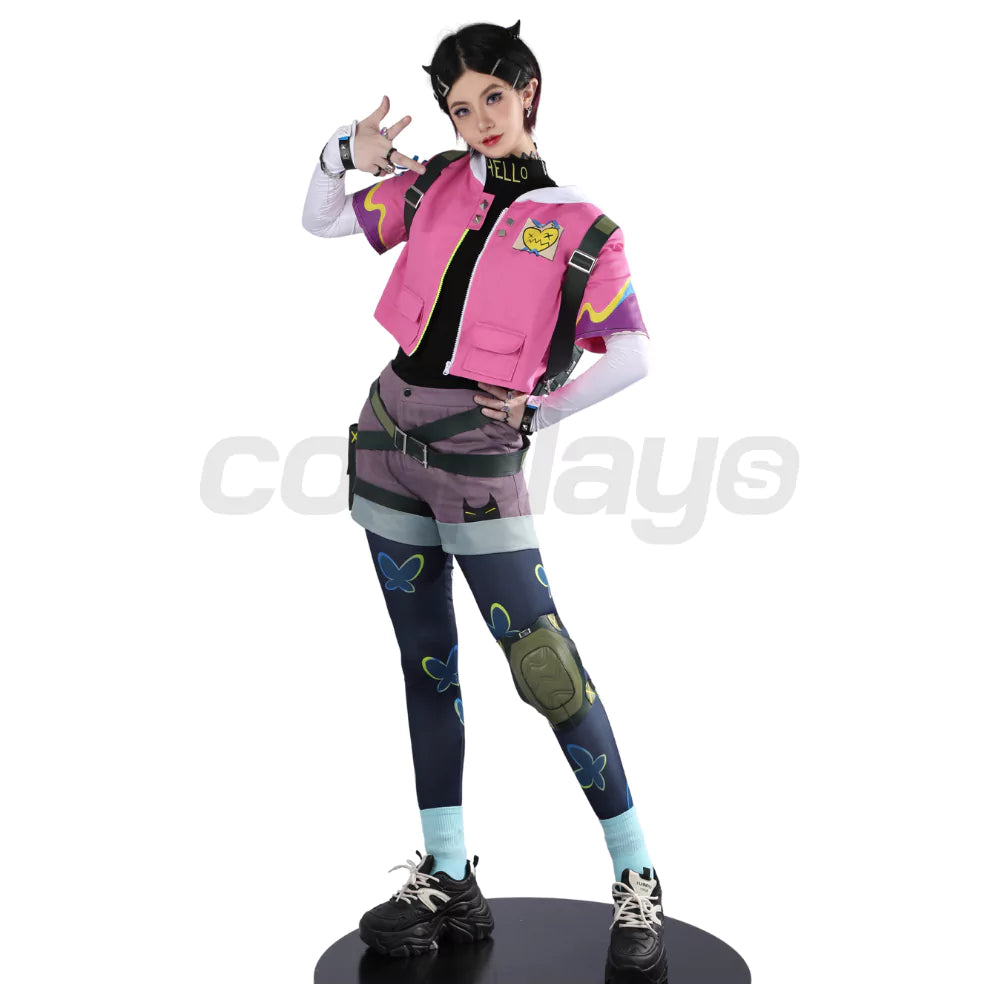 Valorant Agent Clove Complete Cosplay Costume Outfit