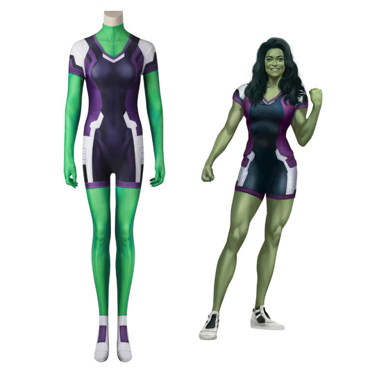 Marvel She-Hulk Complete Cosplay Costume Outfit