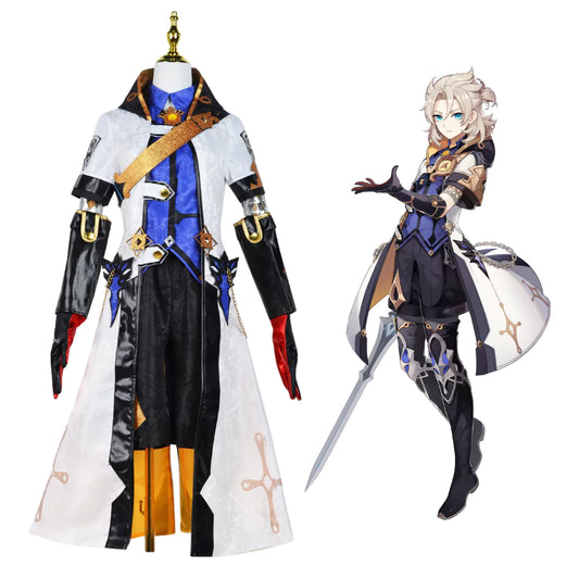 Genshin Impact Albedo Complete Cosplay Costume Outfit