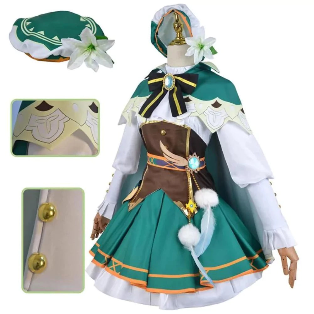 Genshin Impact Venti Skirt Complete Cosplay Costume Outfit