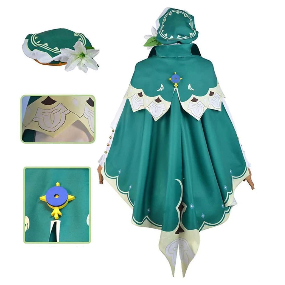 Genshin Impact Venti Skirt Complete Cosplay Costume Outfit