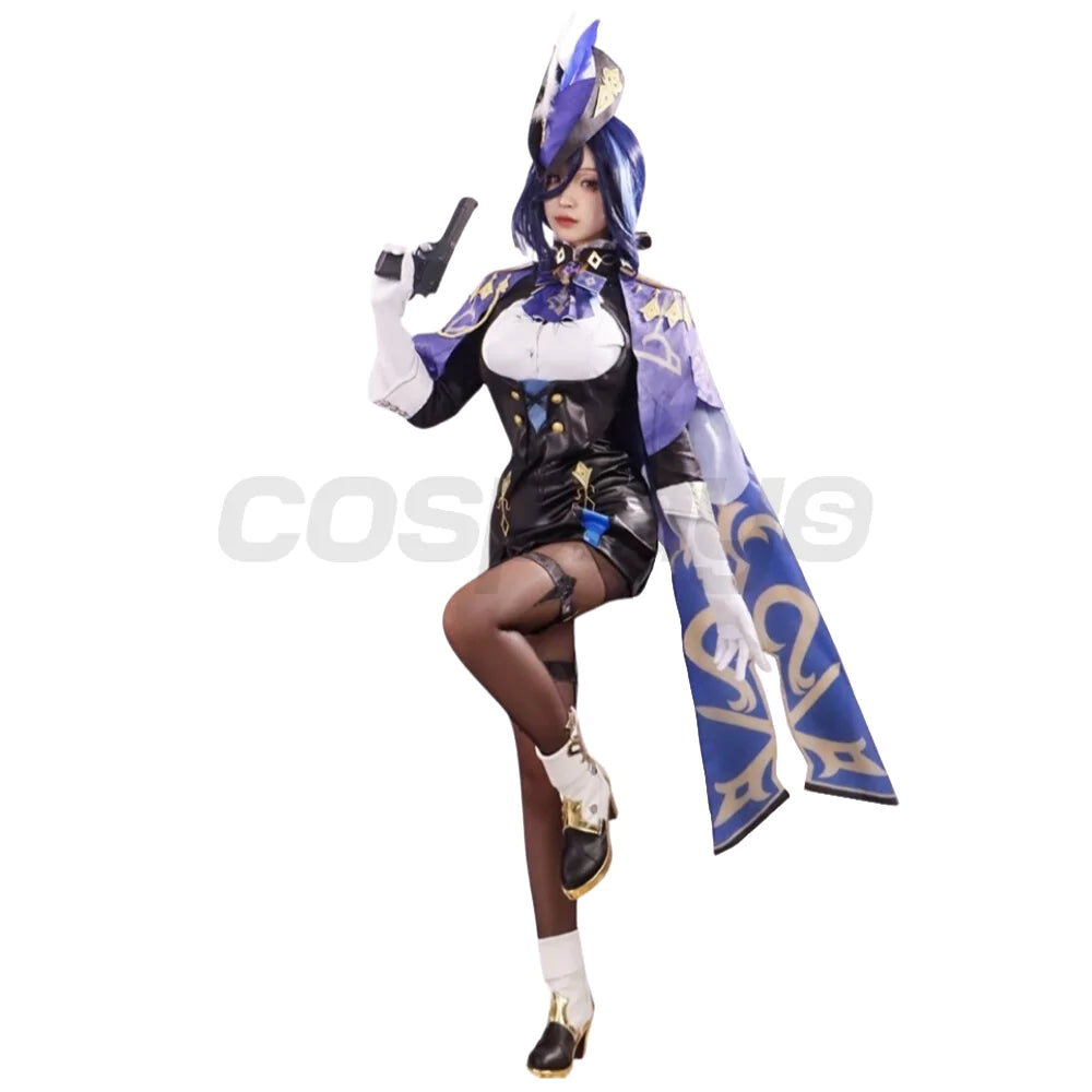 Genshin Impact Clorinde Complete Cosplay Costume Outfit