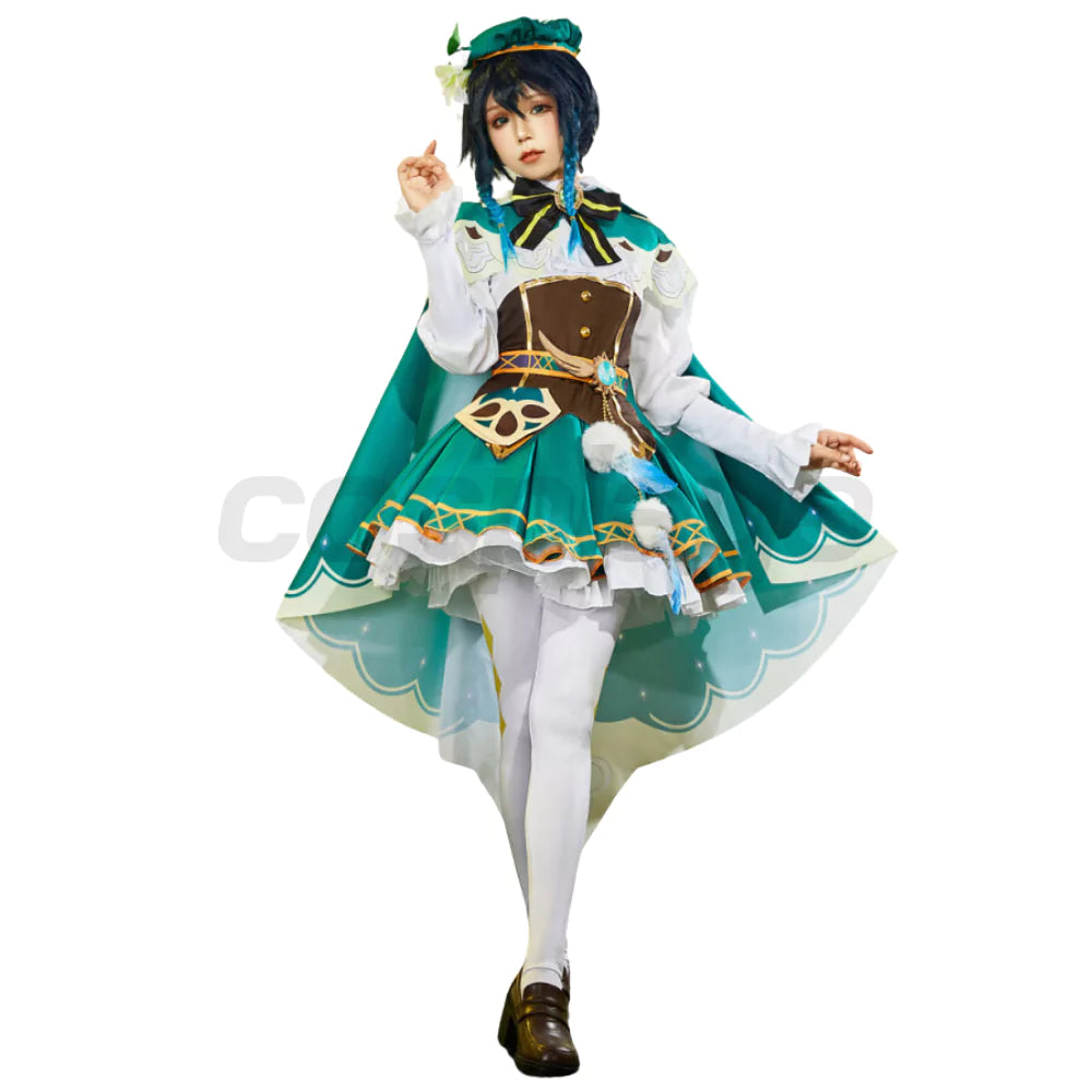 Genshin Impact Venti Skirt Complete Cosplay Costume Outfit