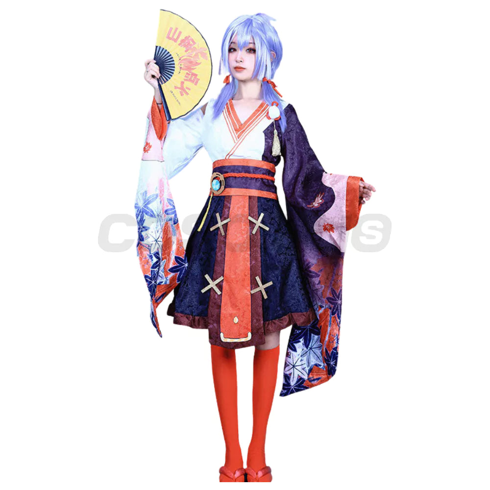 Genshin Impact Kazuha Female Complete Cosplay Costume Outfit