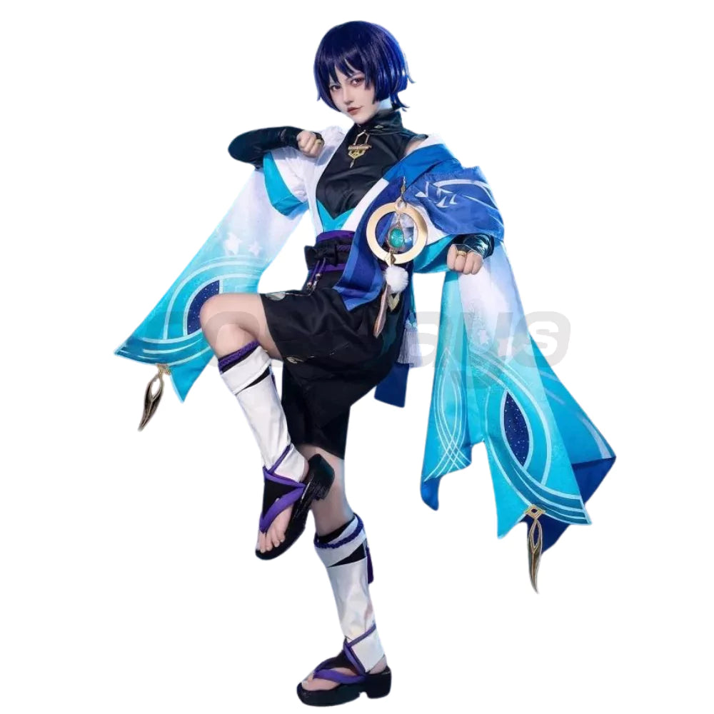 Genshin Impact Wanderer Complete Cosplay Costume Outfit