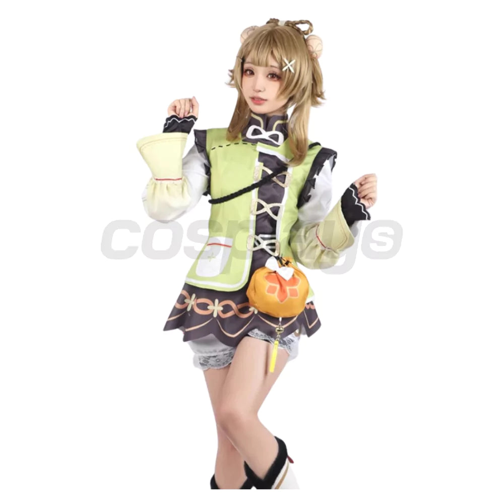 Genshin Impact Yaoyao Complete Cosplay Costume Outfit