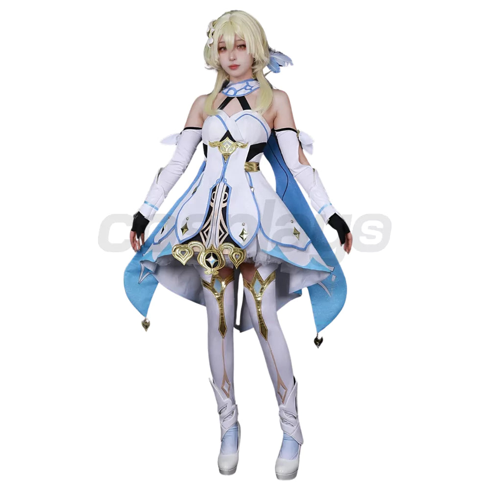 Genshin Impact Traveller Lumine Complete Cosplay Costume Outfit