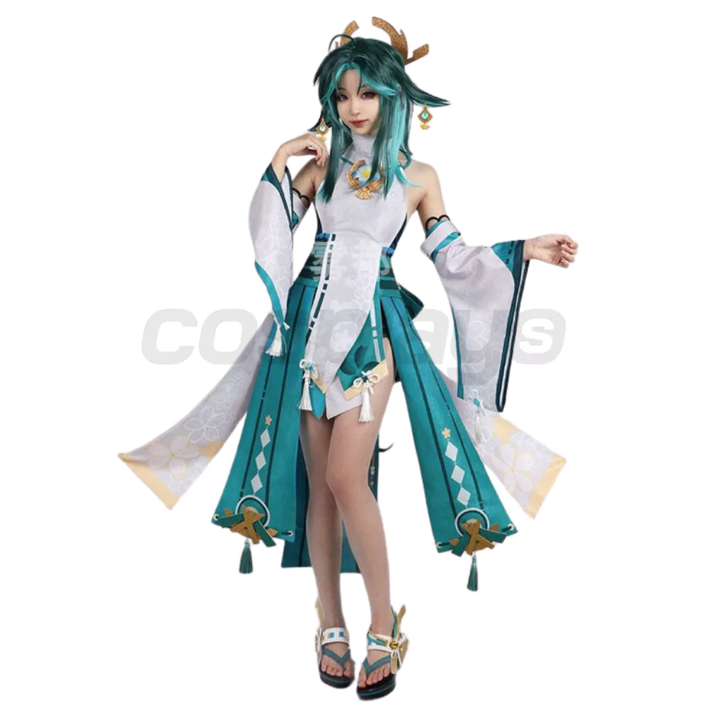 Genshin Impact Xiao Yae Miko Complete Cosplay Costume Outfit