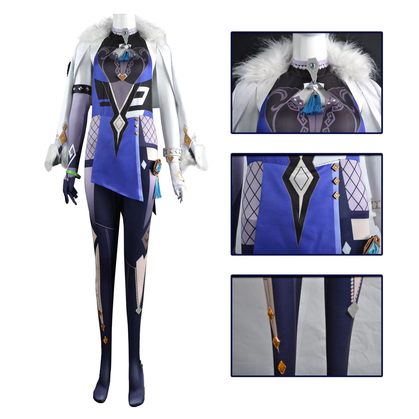 Genshin Impact Yelan Complete Cosplay Costume Outfit