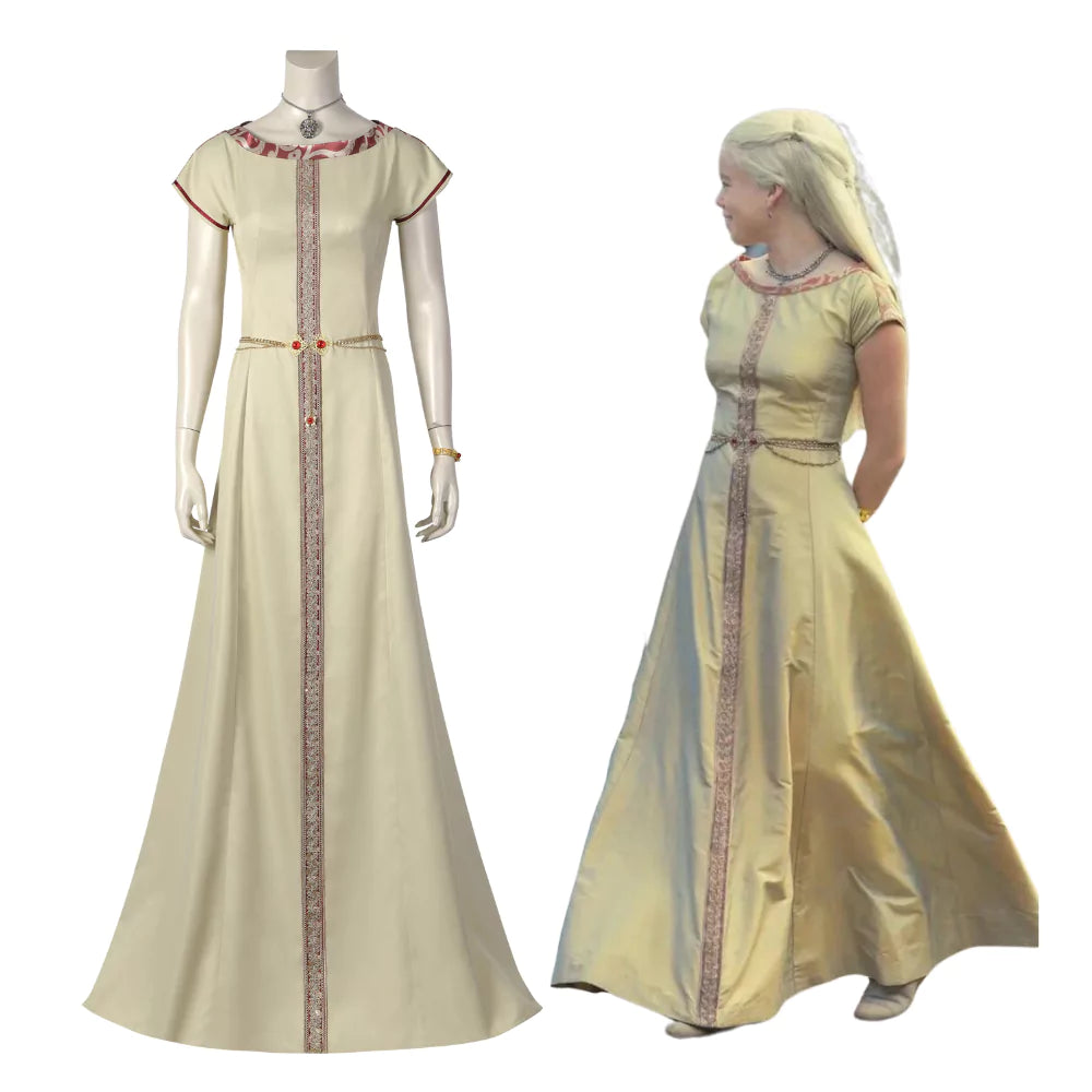 House of the Dragon Teen Rhaenyra Targaryen Complete Costume Cosplay Outfit