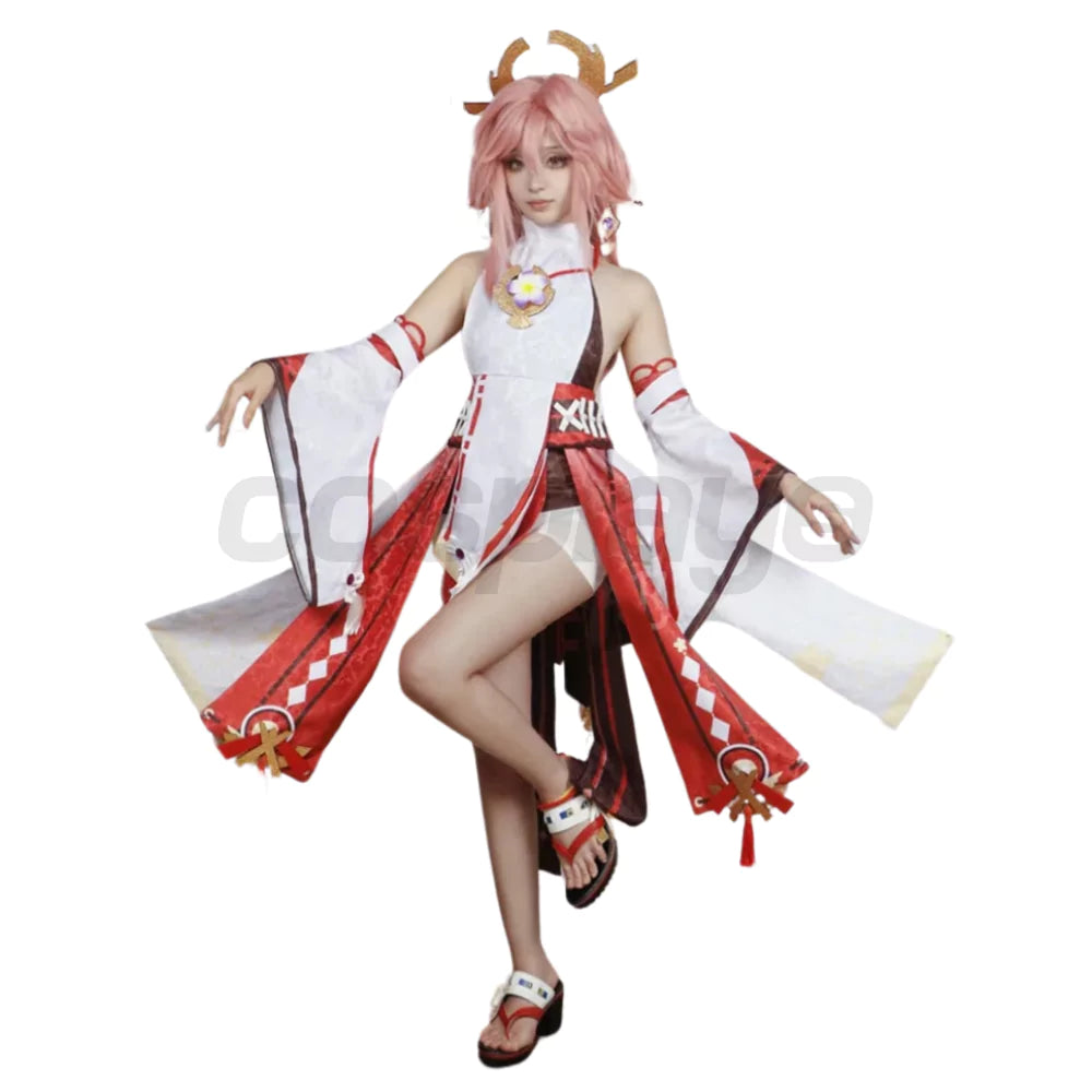 Genshin Impact Yae Miko Complete Cosplay Costume Outfit