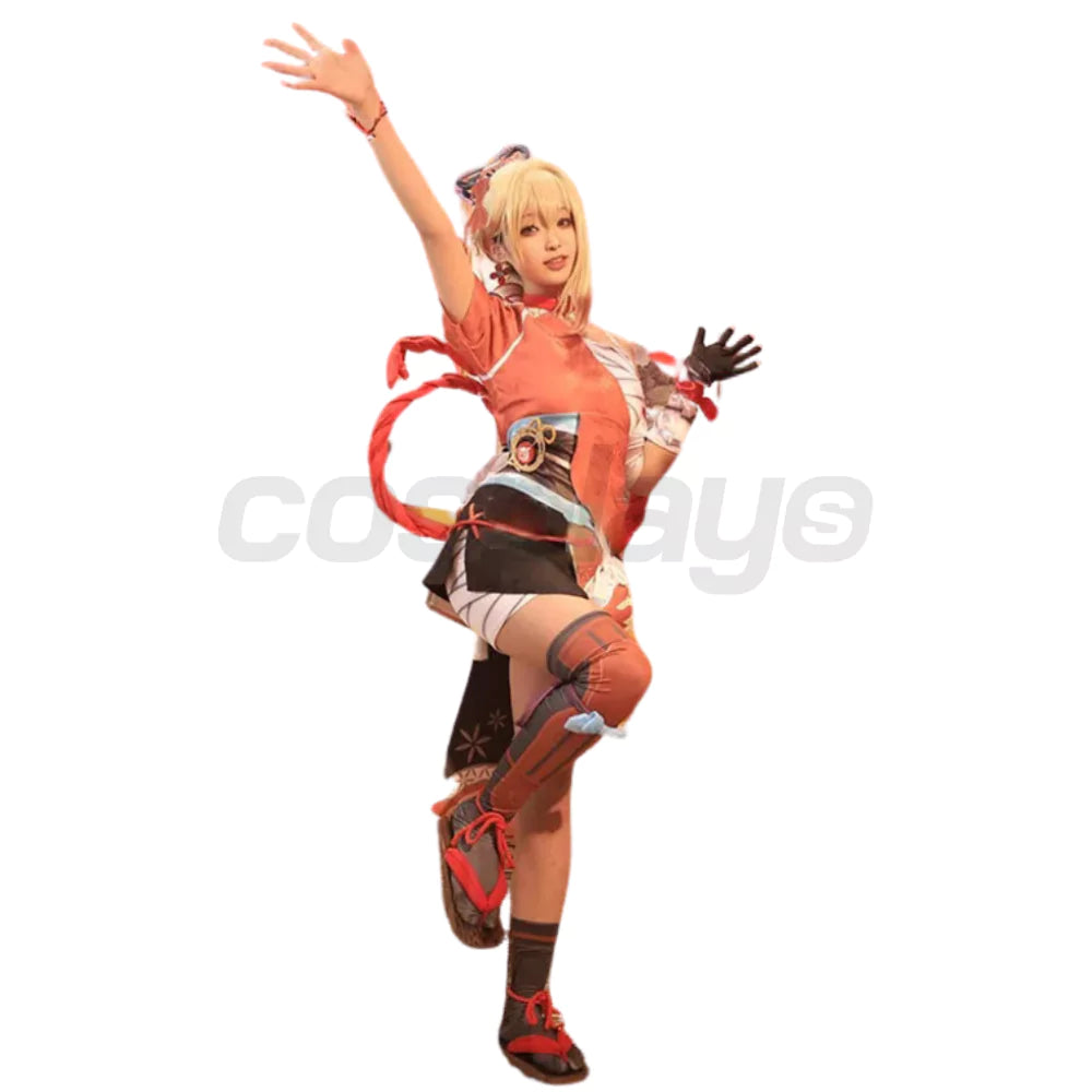 Genshin Impact Yoimiya Cosplay Costume | Game Outfit