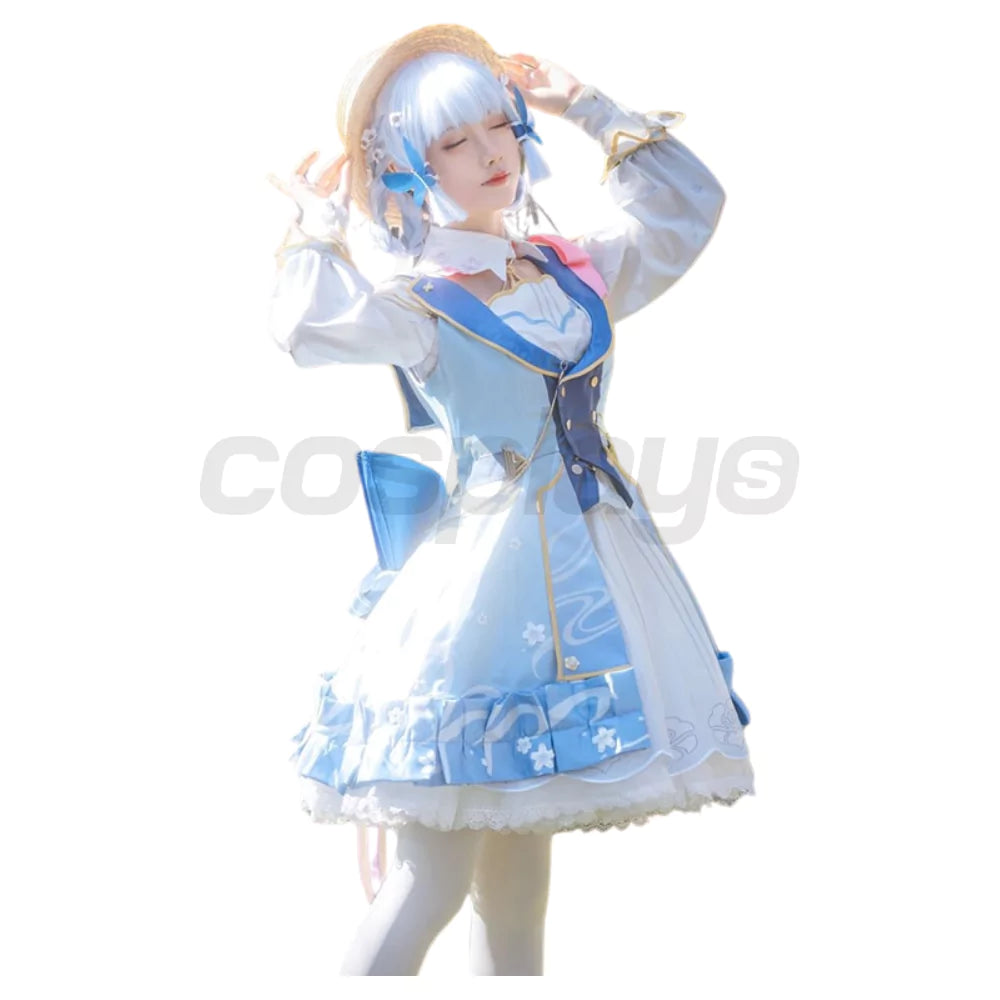 Genshin Impact Kamisato Ayaka Carnival Complete Cosplay Costume Outfit